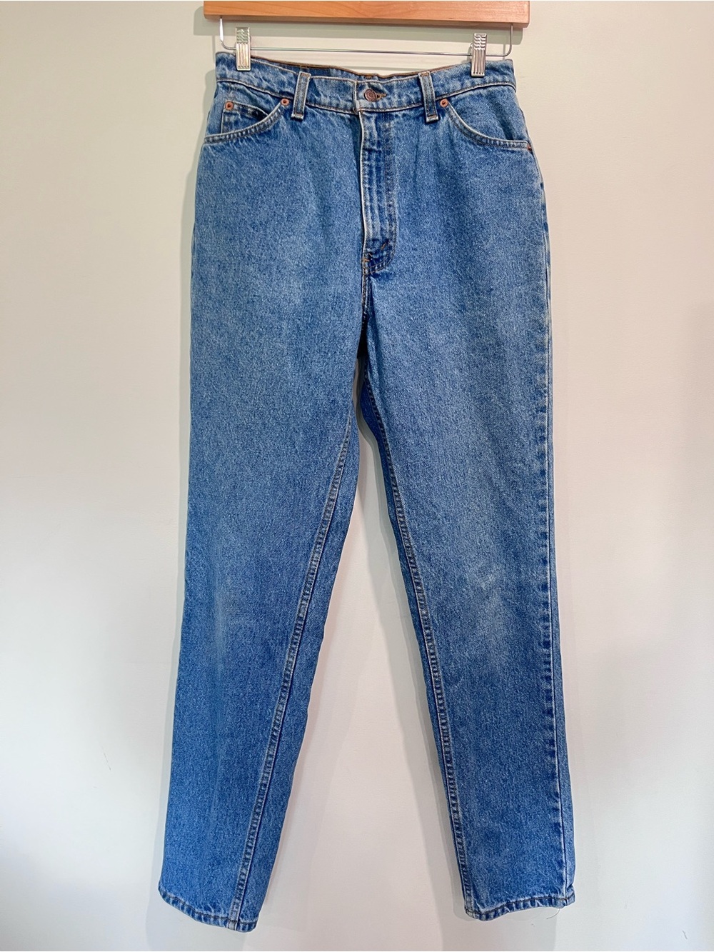 Vintage Levi's 631 Made in Canada 100% Cotton High Rise Mom Jeans Orange Tab